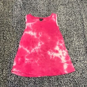 6/$25!! Rue21 pink tie dye tank top